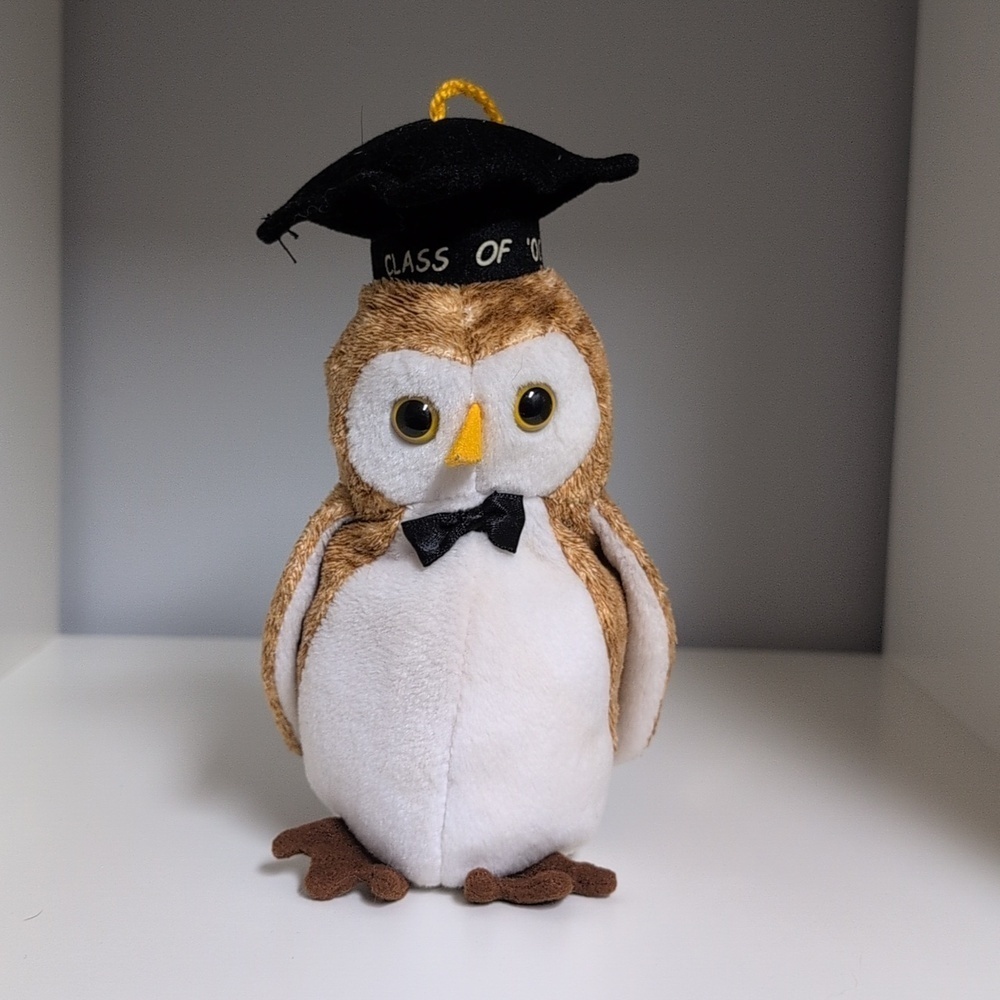 🩵3/$20🩵 TY Beanie Babies Wisest The Owl With Tags